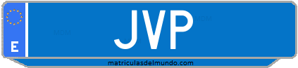 Matrícula de taxi JVP