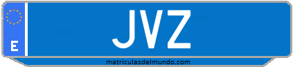 Matrícula de taxi JVZ