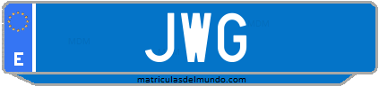 Matrícula de taxi JWG