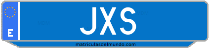 Matrícula de taxi JXS