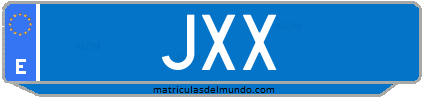 Matrícula de taxi JXX