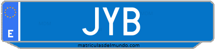 Matrícula de taxi JYB
