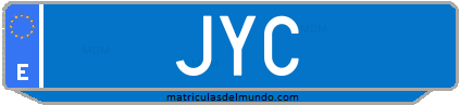 Matrícula de taxi JYC