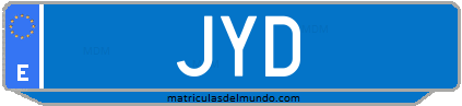 Matrícula de taxi JYD