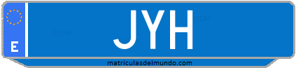 Matrícula de taxi JYH