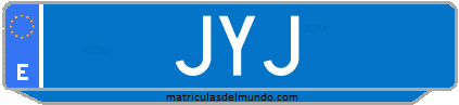 Matrícula de taxi JYJ