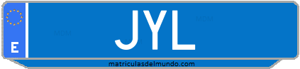 Matrícula de taxi JYL