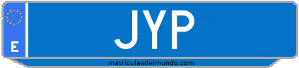 Matrícula de taxi JYP