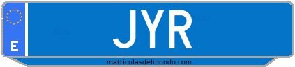 Matrícula de taxi JYR