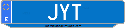 Matrícula de taxi JYT