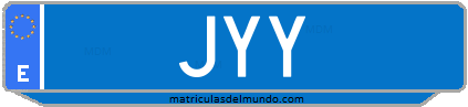 Matrícula de taxi JYY