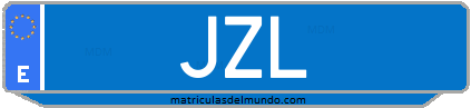 Matrícula de taxi JZL