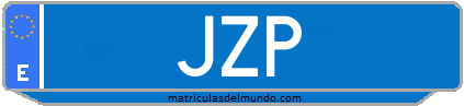 Matrícula de taxi JZP