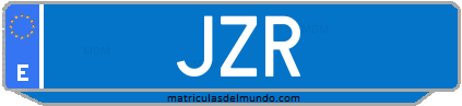 Matrícula de taxi JZR
