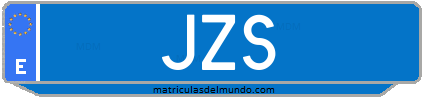 Matrícula de taxi JZS