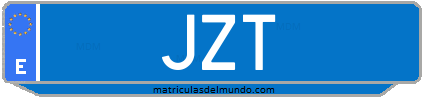 Matrícula de taxi JZT