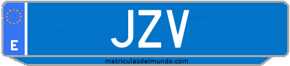 Matrícula de taxi JZV