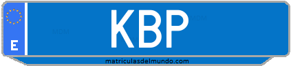 Matrícula de taxi KBP