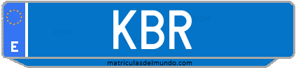 Matrícula de taxi KBR