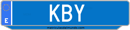 Matrícula de taxi KBY