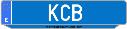 Matrícula de taxi KCB