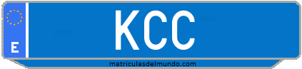 Matrícula de taxi KCC