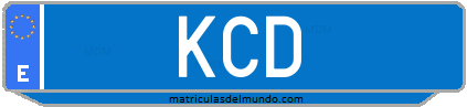 Matrícula de taxi KCD