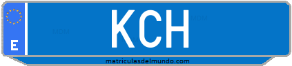 Matrícula de taxi KCH