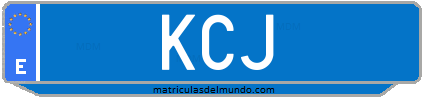 Matrícula de taxi KCJ