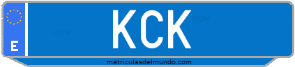 Matrícula de taxi KCK