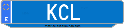 Matrícula de taxi KCL