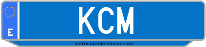 Matrícula de taxi KCM