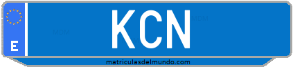 Matrícula de taxi KCN