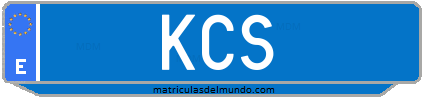 Matrícula de taxi KCS