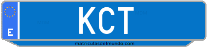 Matrícula de taxi KCT