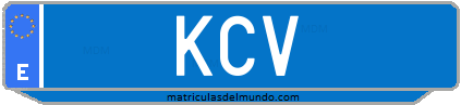 Matrícula de taxi KCV