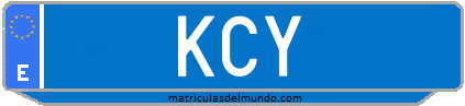 Matrícula de taxi KCY