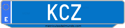 Matrícula de taxi KCZ
