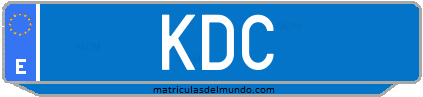 Matrícula de taxi KDC