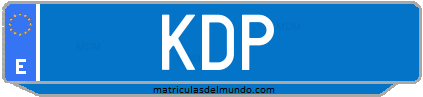 Matrícula de taxi KDP
