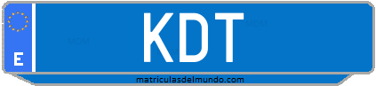 Matrícula de taxi KDT