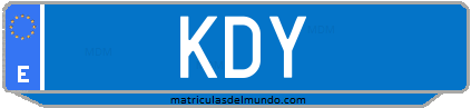 Matrícula de taxi KDY