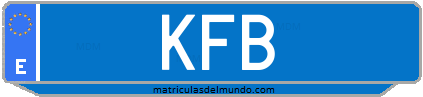 Matrícula de taxi KFB