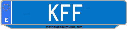 Matrícula de taxi KFF