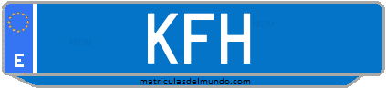 Matrícula de taxi KFH