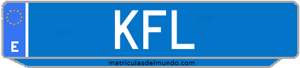 Matrícula de taxi KFL