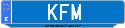 Matrícula de taxi KFM