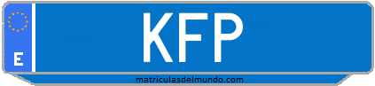 Matrícula de taxi KFP