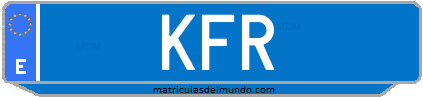 Matrícula de taxi KFR