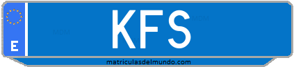 Matrícula de taxi KFS